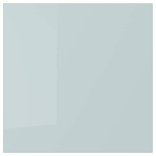 KALLARP - Door, high-gloss light grey-blue, 40x40 cm