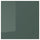 KALLARP - KALLARP Door, high-gloss dark grey-green, 40x40 cm