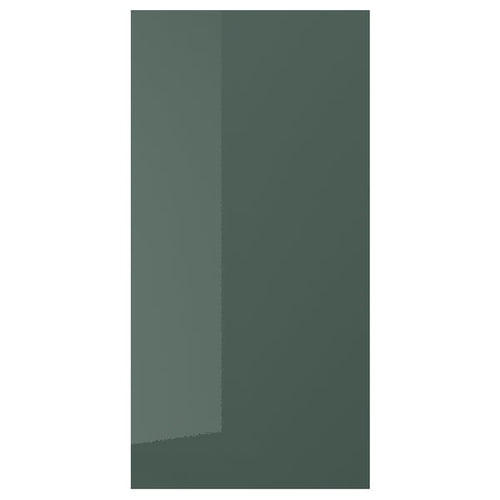 KALLARP - KALLARP Door, high-gloss dark grey-green, 60x120 cm