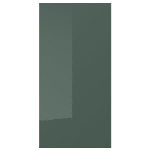KALLARP - KALLARP Door, high-gloss dark grey-green, 30x60 cm