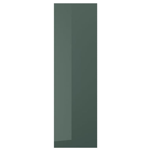 KALLARP - KALLARP Door, high-gloss dark grey-green, 60x200 cm