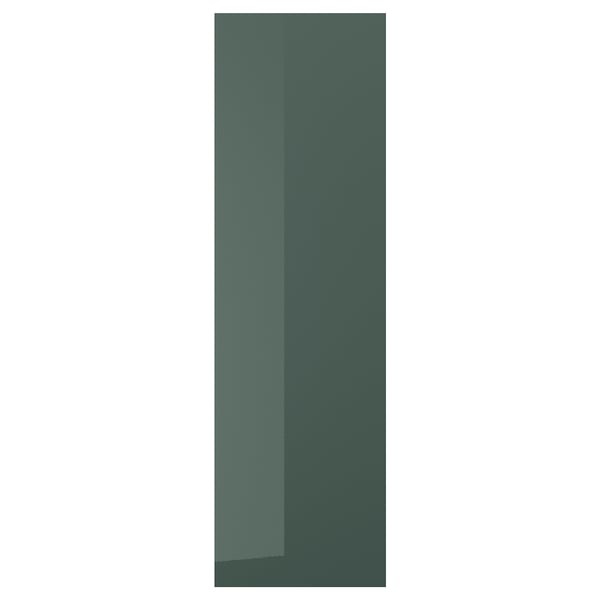 KALLARP door, high-gloss dark grey-green, 60x200 cm