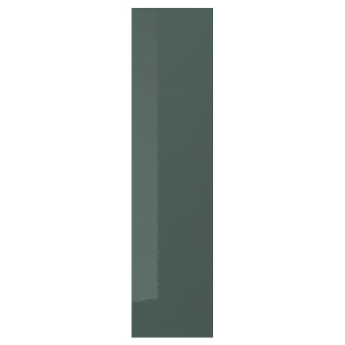 KALLARP Door, grey-green gloss, 20x80 cm