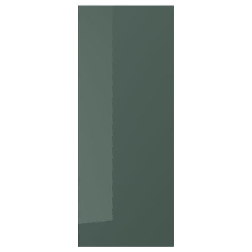 KALLARP - KALLARP Door, high-gloss dark grey-green, 40x100 cm