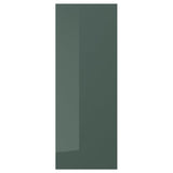 KALLARP door, high-gloss dark grey-green, 30x80 cm