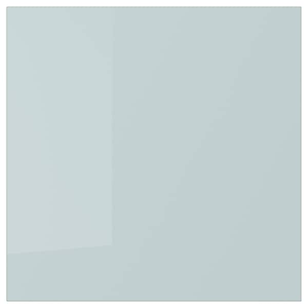 KALLARP - Drawer front, high-gloss light grey-blue, 40x40 cm