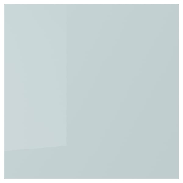 KALLARP drawer front, high-gloss light grey-blue, 40x40 cm