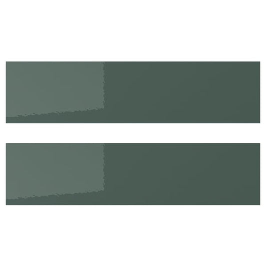 KALLARP - KALLARP Drawer front, high-gloss dark grey-green, 40x10 cm