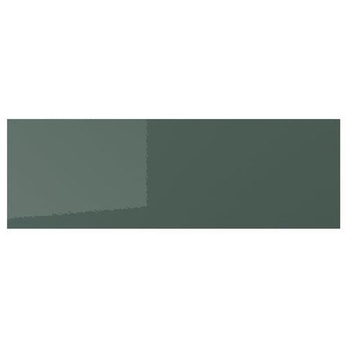 KALLARP - KALLARP Drawer front, high-gloss dark grey-green, 60x20 cm