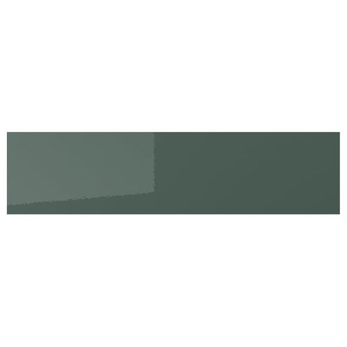 KALLARP - KALLARP Drawer front, high-gloss dark grey-green, 80x20 cm