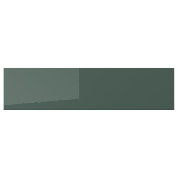 KALLARP - KALLARP Drawer front, high-gloss dark grey-green, 80x20 cm