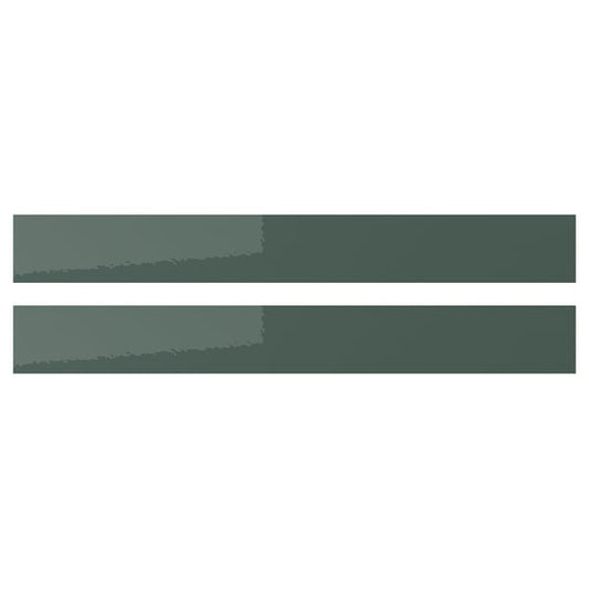KALLARP - KALLARP Drawer front, high-gloss dark grey-green, 80x10 cm