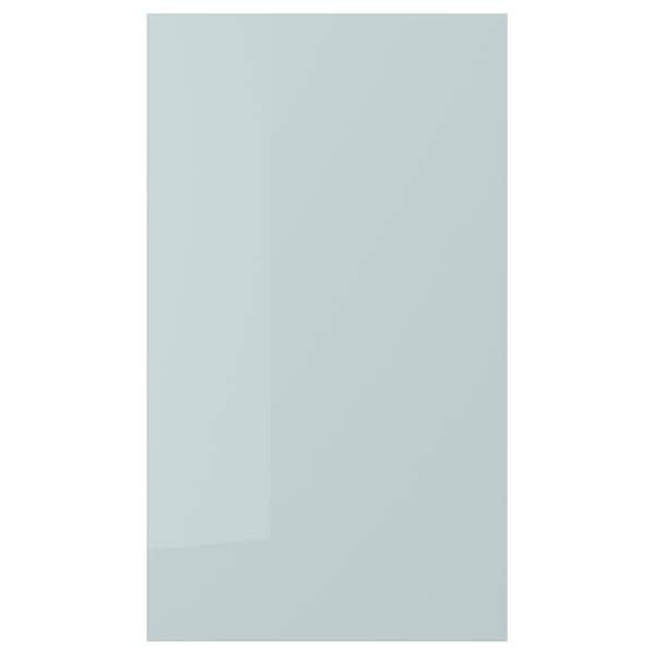 KALLARP - Front for dishwasher, high-gloss light grey-blue, 45x80 cm