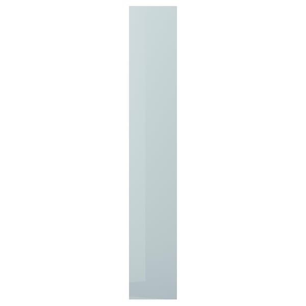 KALLARP cover panel, high-gloss light grey-blue