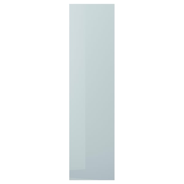KALLARP cover panel, high-gloss light grey-blue, 62x240 cm