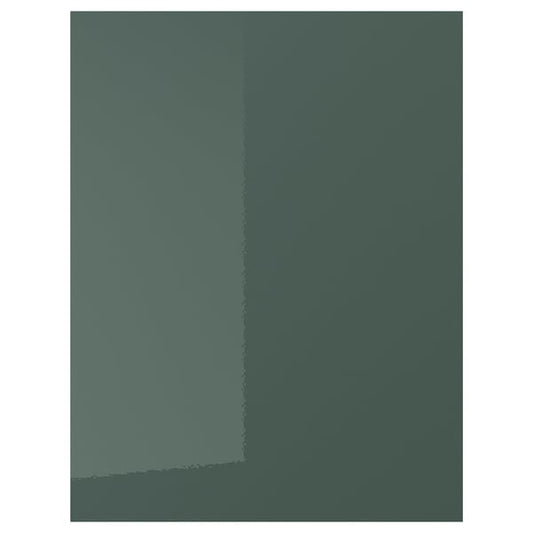KALLARP - KALLARP Cover panel, high-gloss dark grey-green, 62x80 cm