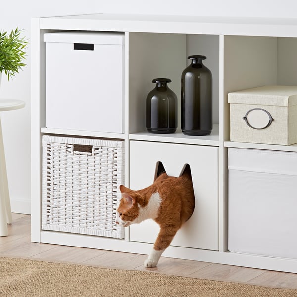 KALLAX Casetta for cats - white 33x33 cm