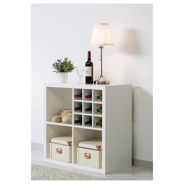 KALLAX insert for bottles, white, 33x33 cm