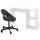 KALLAX / ELDBERGET - KALLAX / ELDBERGET Desk and chair, white/dark grey black