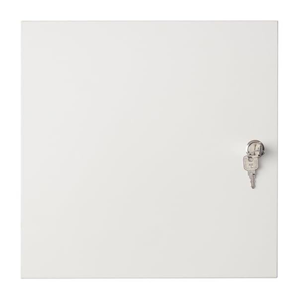 KALLAX insert with lockable door, white, 33x33 cm