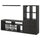 KALLAX / LACK - KALLAX / LACK TV storage combination, black-brown, 224x39x147 cm