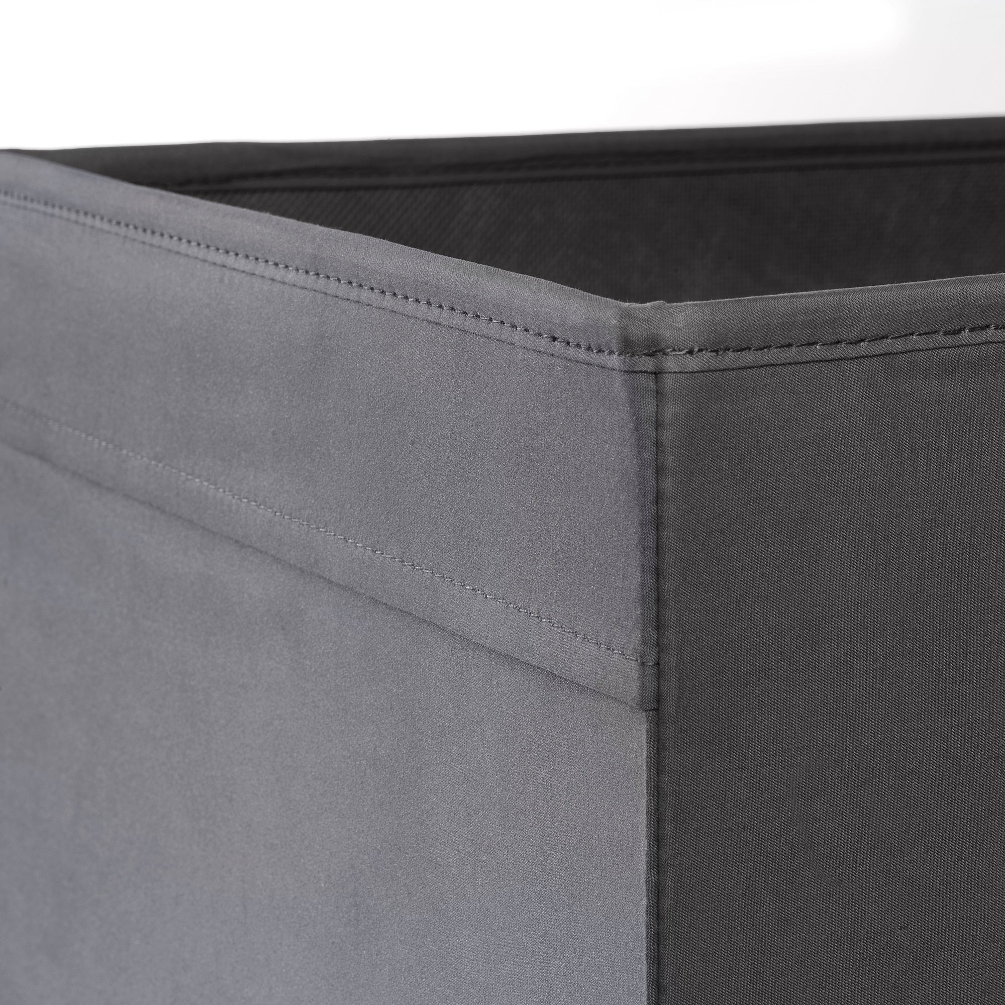 KALLAX shelving unit, white/Dröna dark grey, 77x39x147 cm