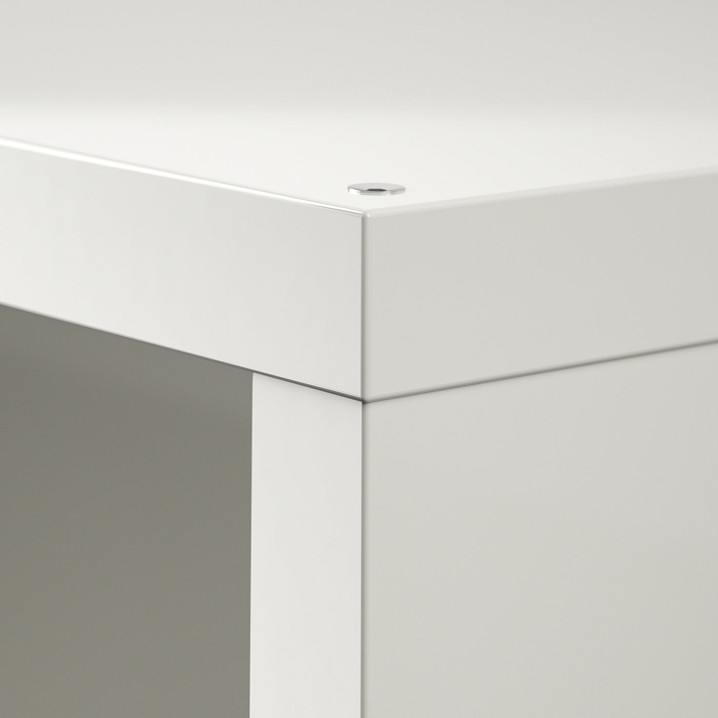 KALLAX shelving unit, white/Dröna dark grey, 77x39x147 cm
