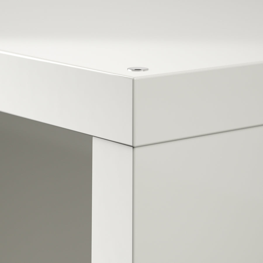 KALLAX shelving unit, white/Dröna black, 77x39x77 cm