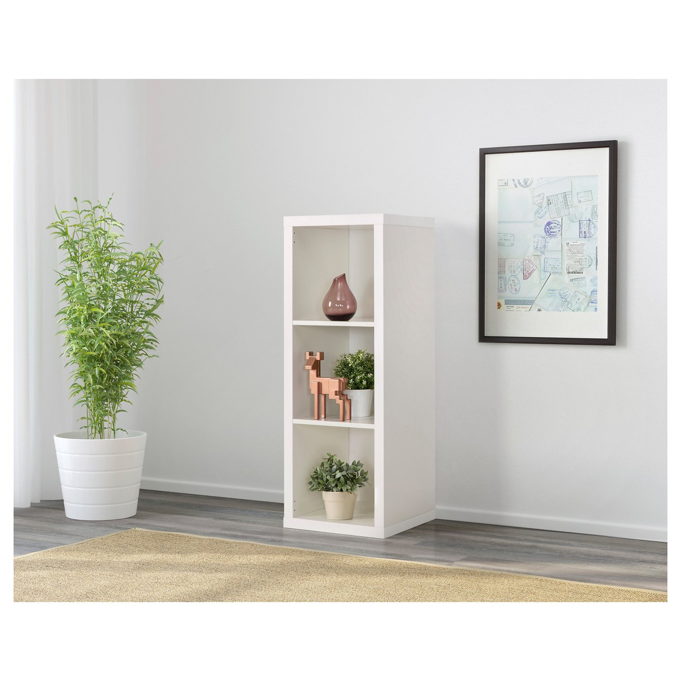 KALLAX shelving unit, white, 42x112 cm