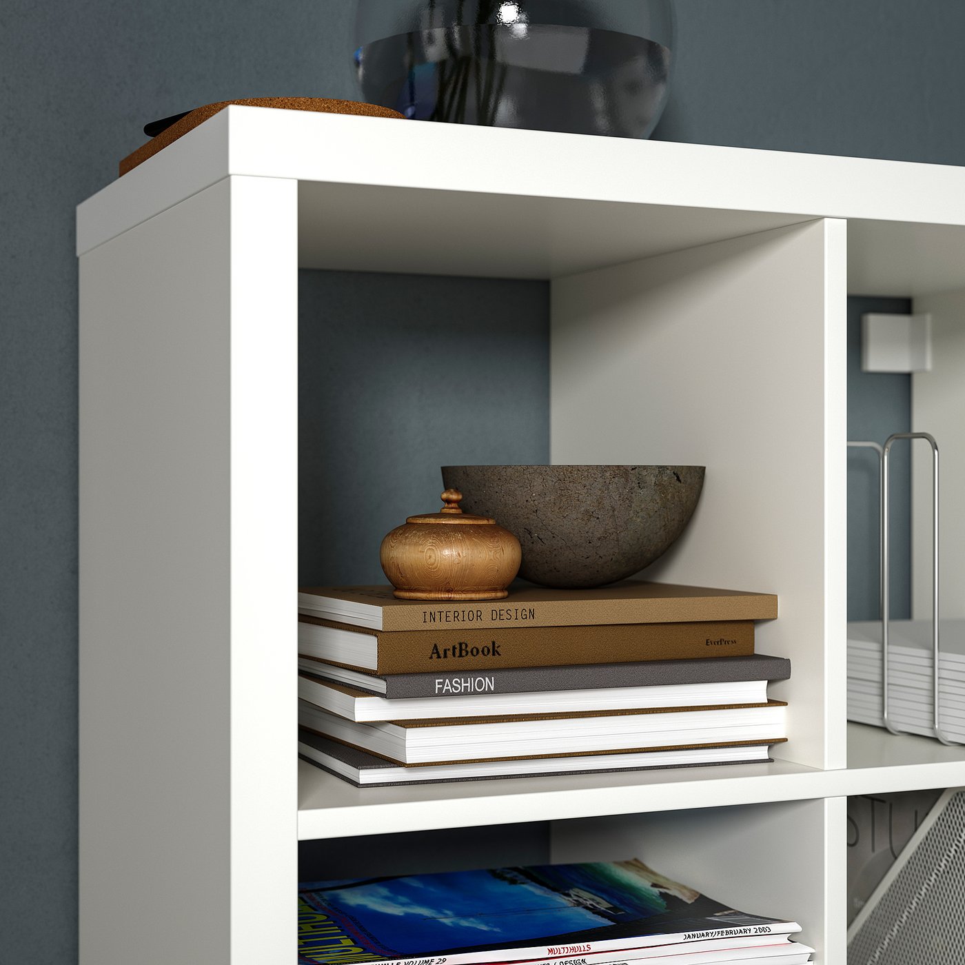 KALLAX shelving unit, white, 112x112 cm