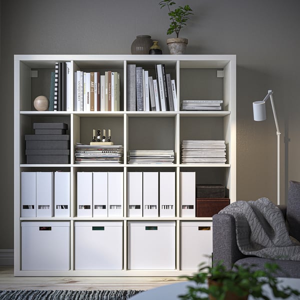 KALLAX shelving unit, white, 147x147 cm