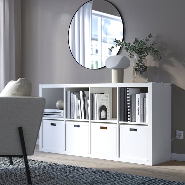 KALLAX shelving unit, white, 77x147 cm