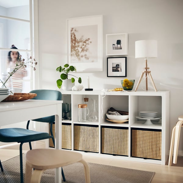 KALLAX shelving unit, white, 77x147 cm