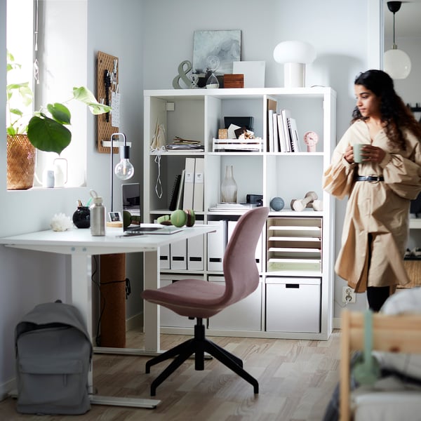 KALLAX - KALLAX Shelving unit, white, 112x147 cm