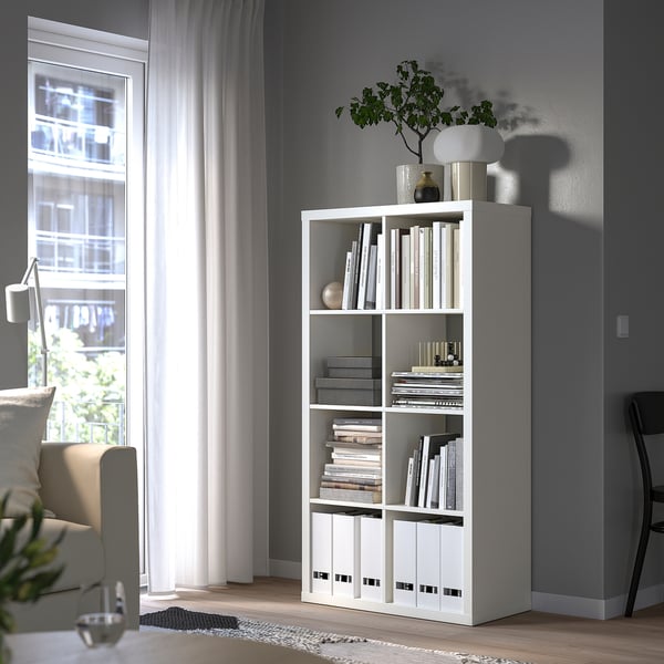 KALLAX shelving unit, white, 77x147 cm
