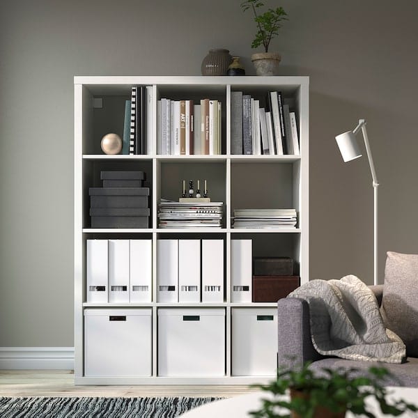 Ikea KALLAX - Shelving unit, white, 112x147 cm