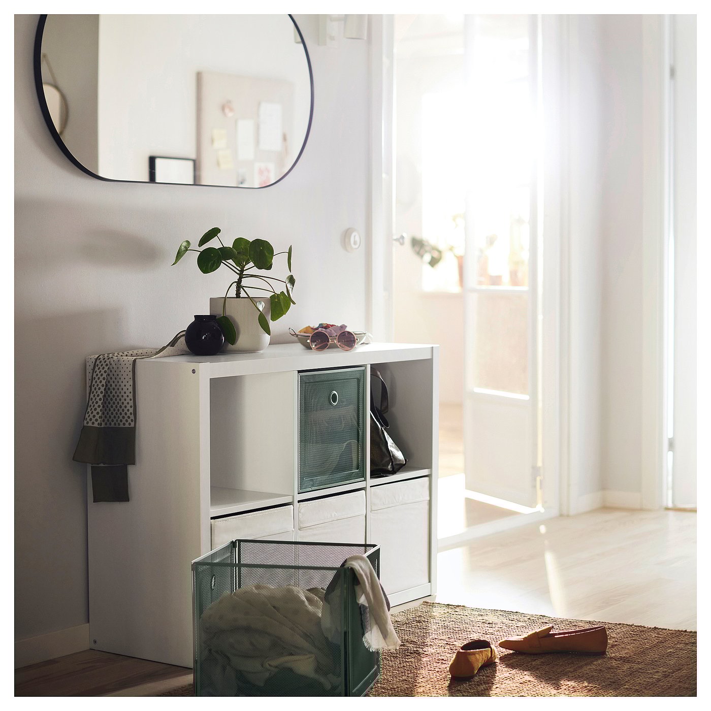 KALLAX shelving unit, white, 77x112 cm