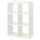 KALLAX shelving unit, white, 77x112 cm