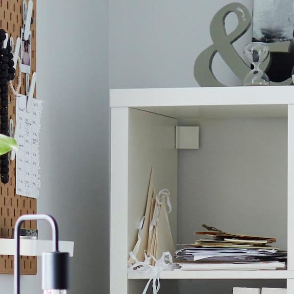 Ikea KALLAX - Shelving unit with 2 inserts, with 4 drawers/white, 147x42 cm