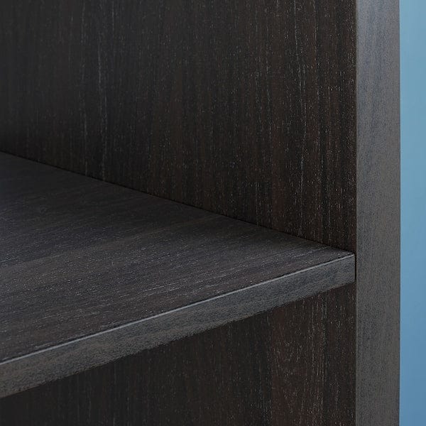 Ikea KALLAX - Shelving unit with 2 inserts, with 4 drawers/black-brown, 147x42 cm