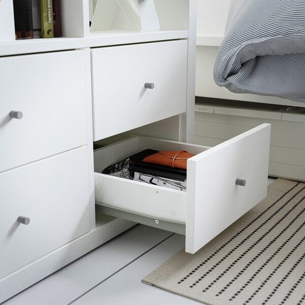 Ikea KALLAX - Shelving unit, with 4 drawers/white, 77x77 cm