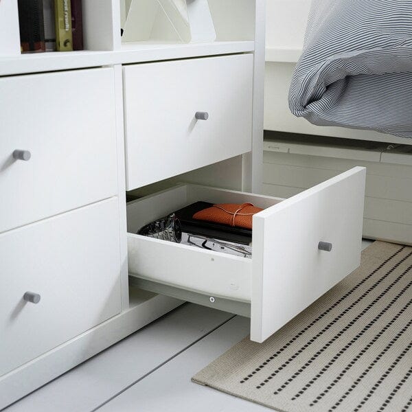 Ikea KALLAX - Shelving unit, with 4 drawers/white, 77x77 cm