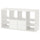KALLAX shelving unit, with 4 drawers/with 2 shelf inserts white, 147x77 cm