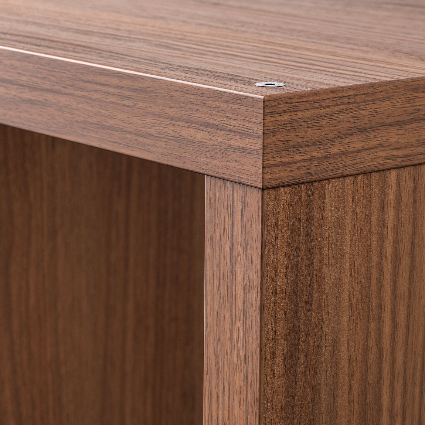 KALLAX shelving unit with underframe, brown walnut effect/black, 77x94 cm