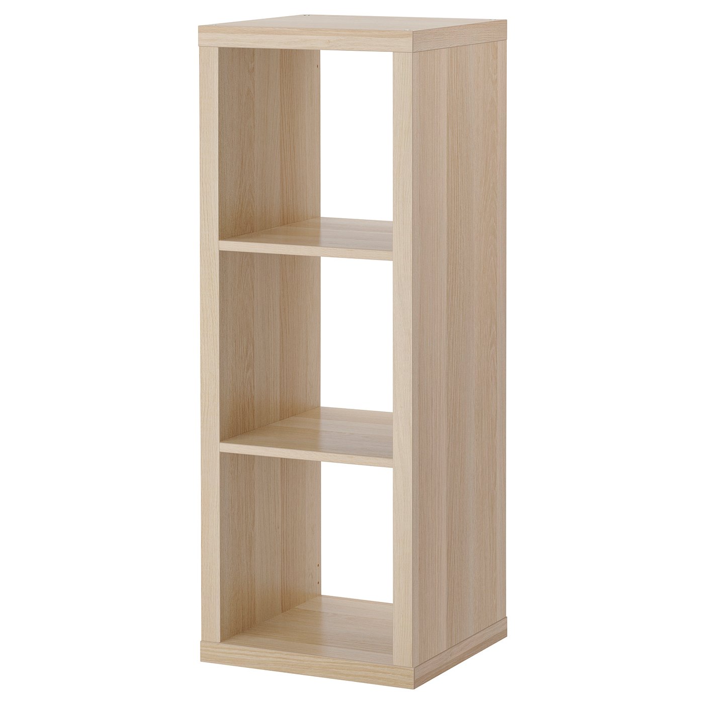KALLAX shelving unit, white stained oak effect, 41.5x111.5x39 cm