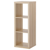 KALLAX shelving unit, white stained oak effect, 42x112 cm