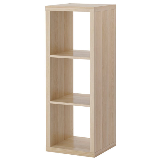 KALLAX shelving unit, white stained oak effect, 41.5x111.5x39 cm
