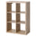 KALLAX shelving unit, white stained oak effect, 77x112 cm