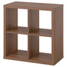 KALLAX shelving unit, brown walnut effect, 77x77 cm