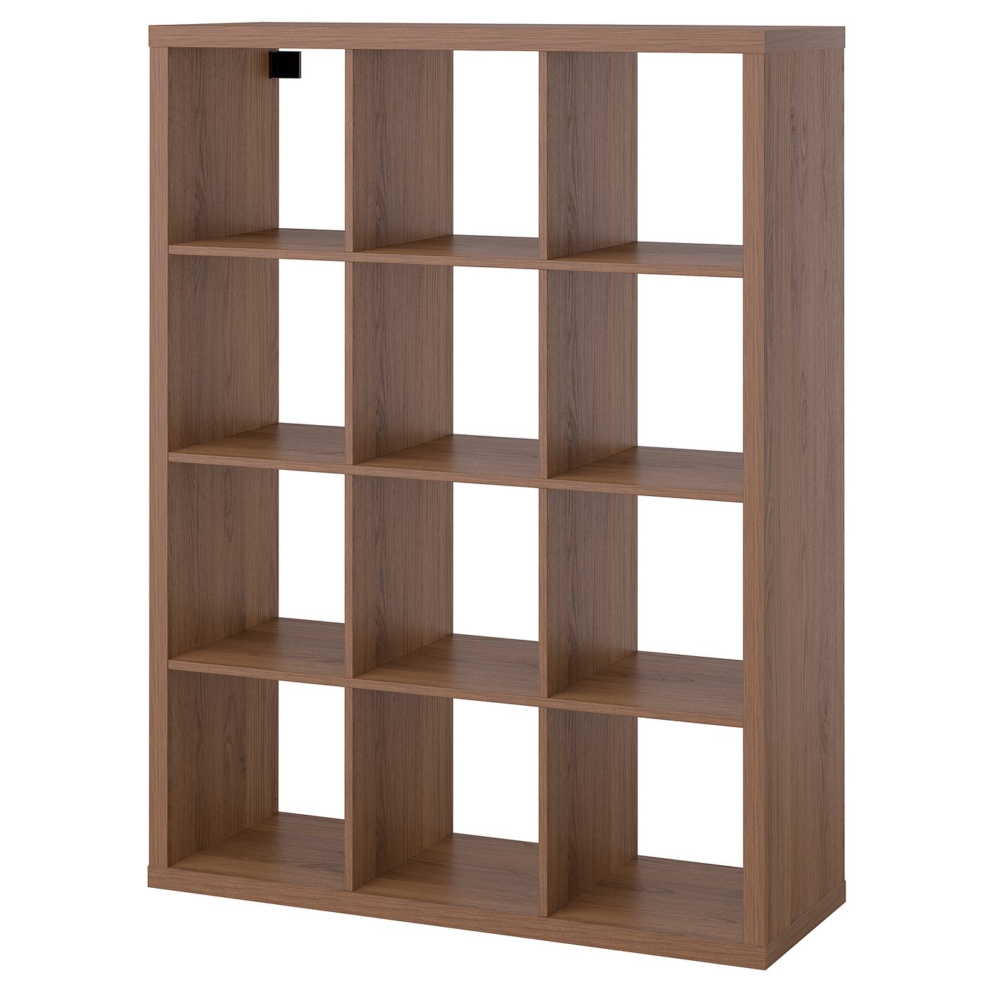KALLAX shelving unit, brown walnut effect, 112x147 cm